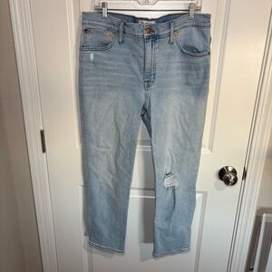 Madewell Light Blue Distressed Women Jeans